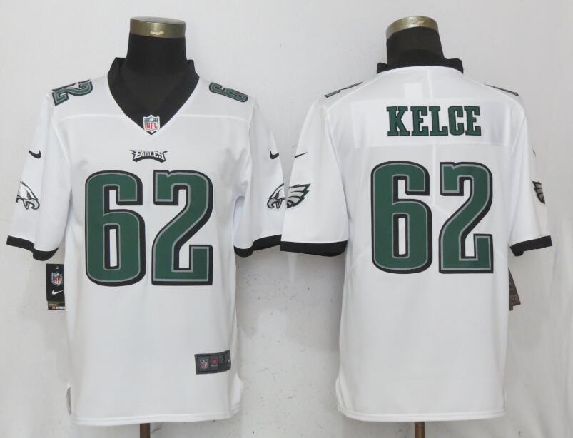 Nike Eagles 62 Jason Kelce White Youth Vapor Untouchable Player Limited Jersey