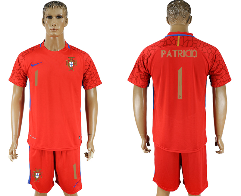 Portugal 1 PATRICIO Red Goalkeeper 2018 FIFA World Cup Soccer Jersey