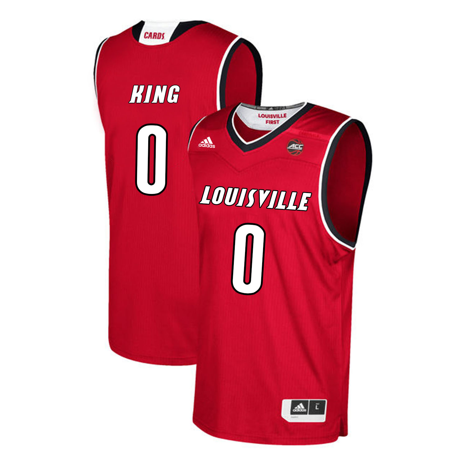 Louisville Cardinals 0 Diamond King Red College Basketball Jersey