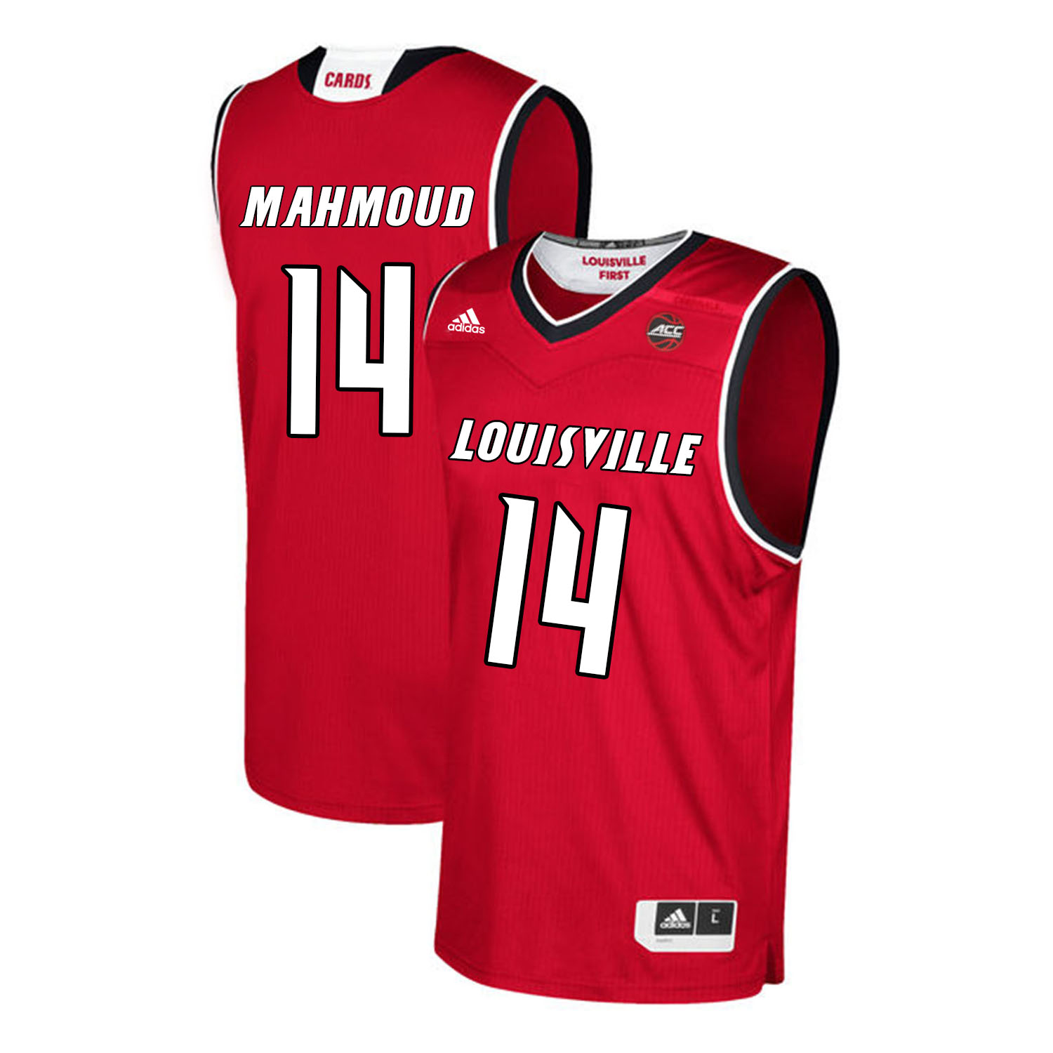 Louisville Cardinals 14 Anas Mahmoud Red College Basketball Jersey