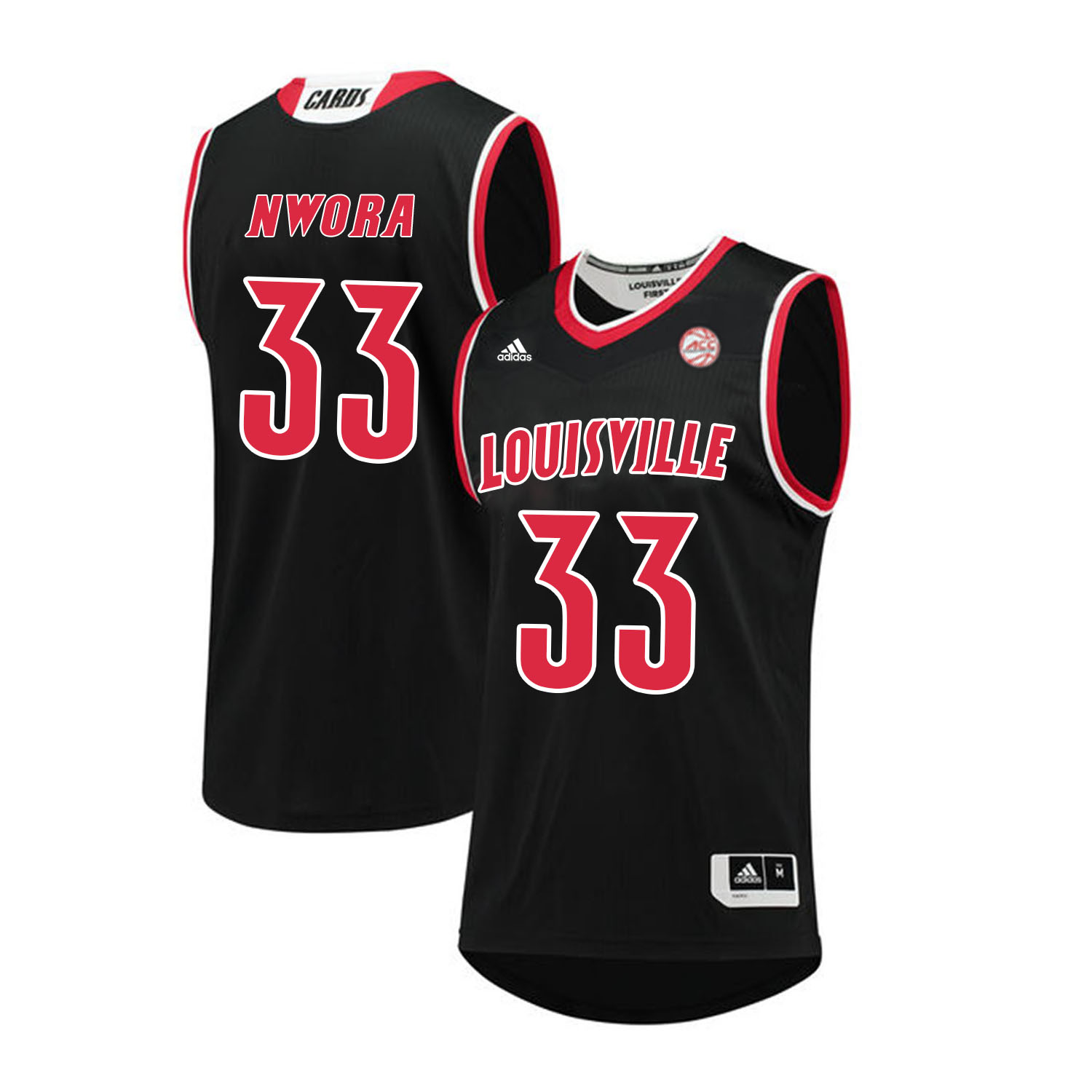 Louisville Cardinals 33 Jordan Nwora Black College Basketball Jersey