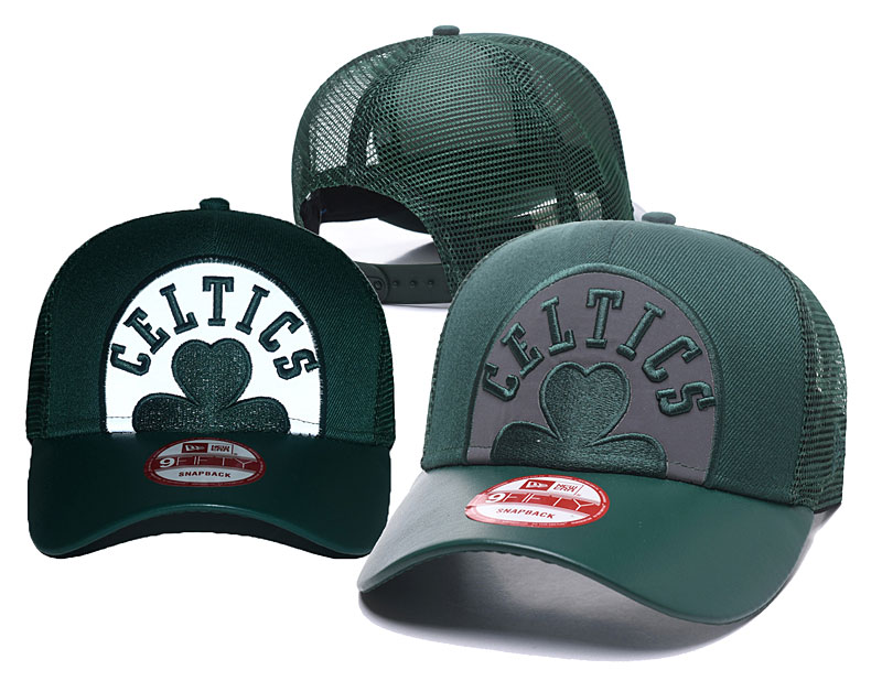 Celtics Team Logo Green Snapback Adjustable Hat GS