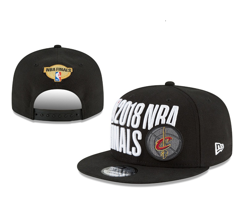 Cavaliers Black 2018 NBA Finals Adjustable Hat YD