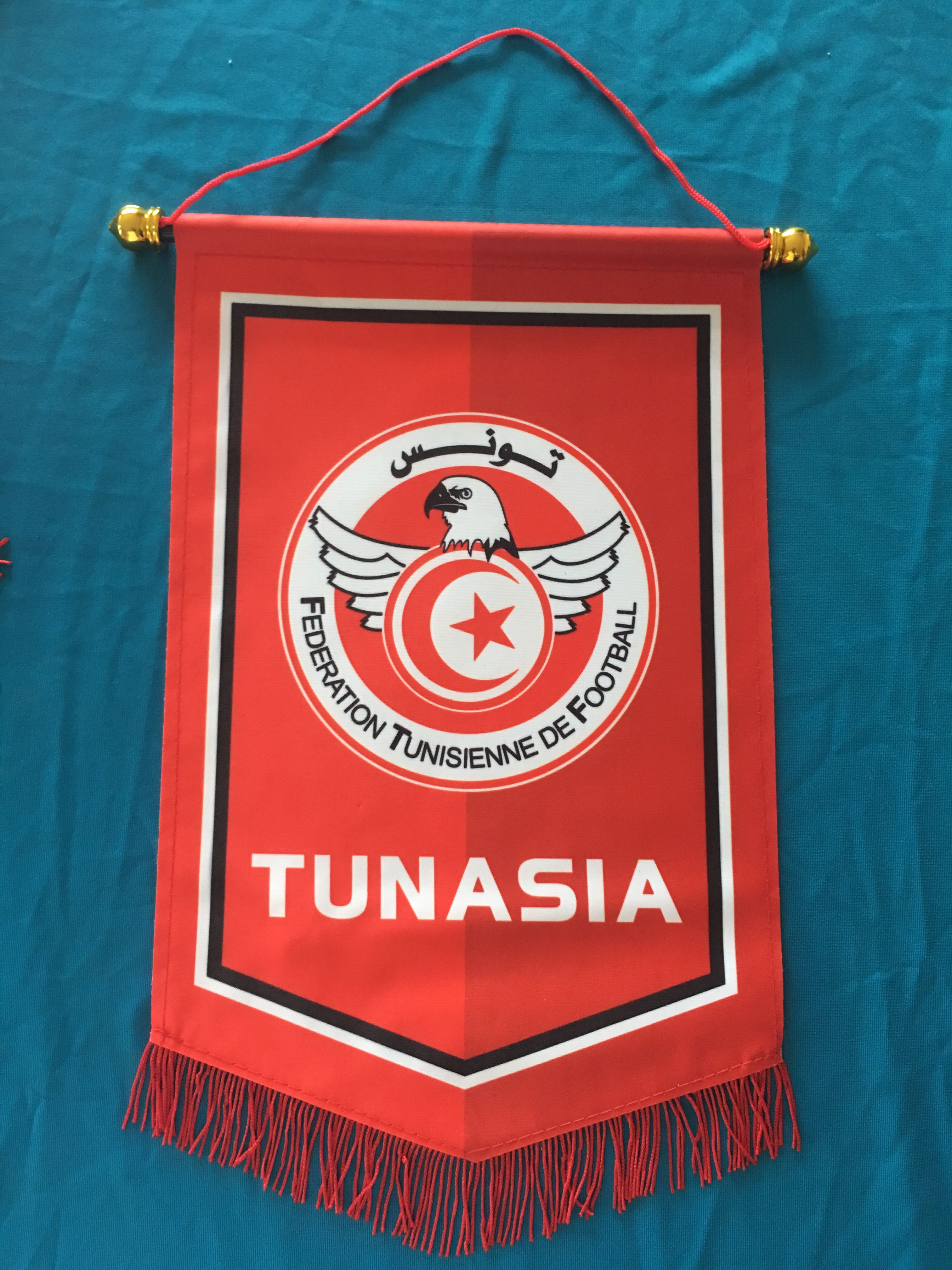 Tunisia Hang Flag Decor Football Fans Souvenir