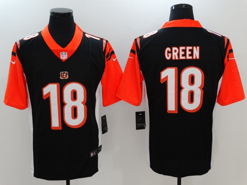 Nike Bengals 18 A.J. Green Black Color Rush Limited Jersey