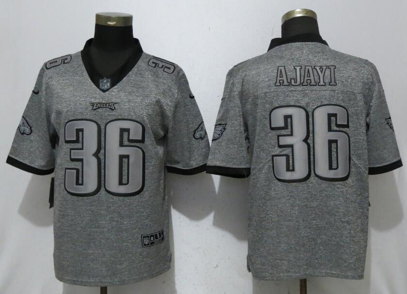 Nike Eagles 36 Jay Ajayi Gray Gridiron Gray Vapor Untouchable Limited Jersey