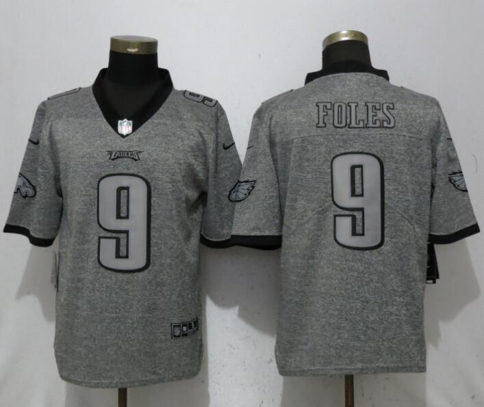 Nike Eagles 9 Nick Foles Gray Gridiron Gray Youth Vapor Untouchable Limited Jersey