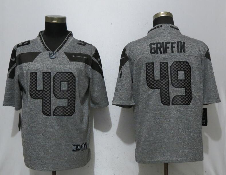 Nike Seahawks 49 Shaquem Griffin Gray Gridiron Gray Youth Vapor Untouchable Limited Jersey