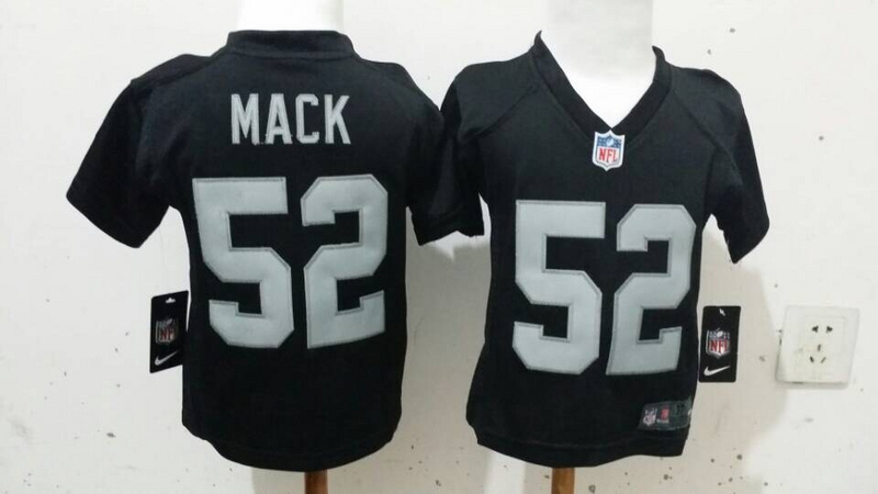 Nike Raiders 52 Mack Black Toddler Jerseys