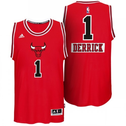Bulls 1 Derrick Rose Red 2014-15 Christmas Day Swingman Jerseys