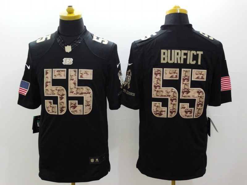 Nike Bengals 55 Burfict Black Salute To Service Limited Jerseys