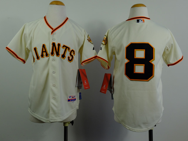 Giants 8 Pence Cream Youth Jersey