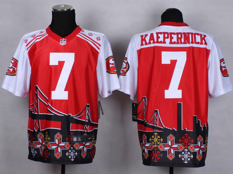 Nike 49ers 7 Kapernick Noble Fashion Elite Jerseys