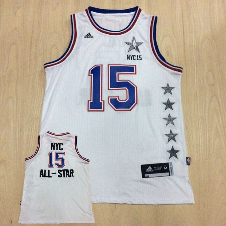 2015 NBA All-Star NYC Eastern Conference 15 NYC White Jerseys