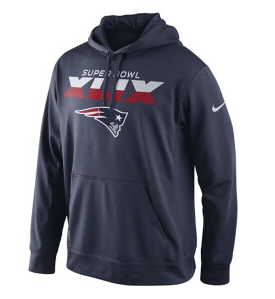 Nike Patriots 2015 Super Bowl XLIX Hoodies Blue
