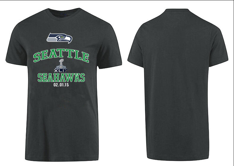 Nike Seattle Seahawks 2015 Super Bowl XLIX D.Grey T-Shirts02