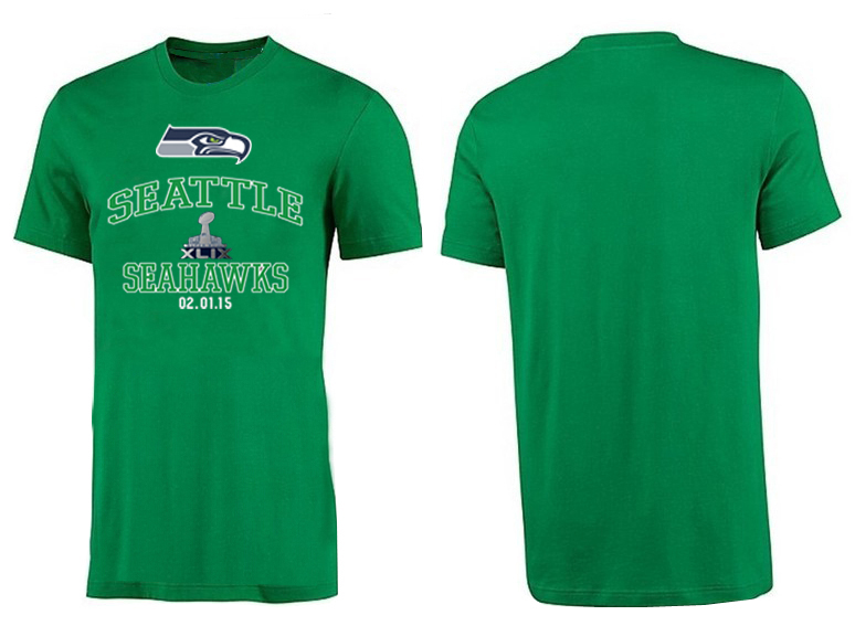 Nike Seattle Seahawks 2015 Super Bowl XLIX Green T-Shirts02