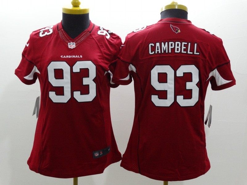 Nike Cardinals 93 Campbell Red Women Limited Jerseys