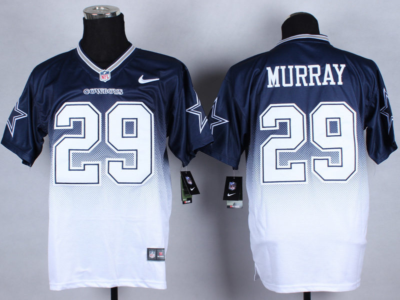Nike Cowboys 29 Murray Blue And White Drift Fashion II Elite Jerseys