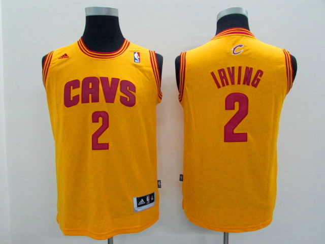 Cavaliers 2 Irving Gold Youth Jersey