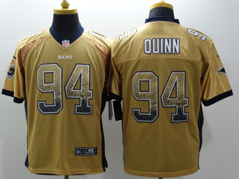 Nike Rams 94 Quinn Gold Elite Drift Fashion Elite Jersey