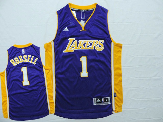 Lakers 1 Russell Purple New Revolution 30 Jersey