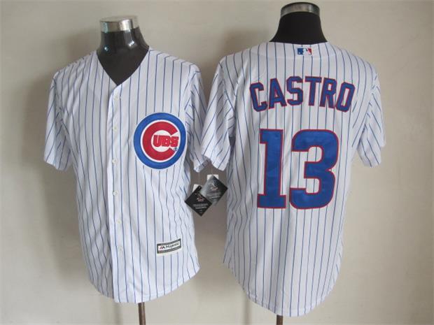 Cubs 13 Castro White New Cool Base Jersey