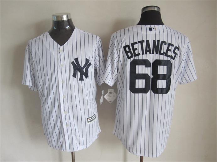 Yankees 68 Betances White New Cool Base Jersey
