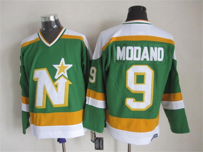 Stars 9 Modano Green CCM Jersey