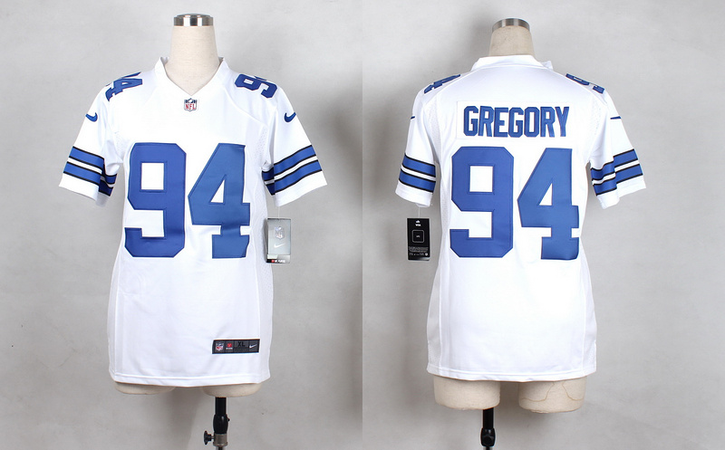 Nike Cowboys 94 Randy Gregory White Youth Game Jersey