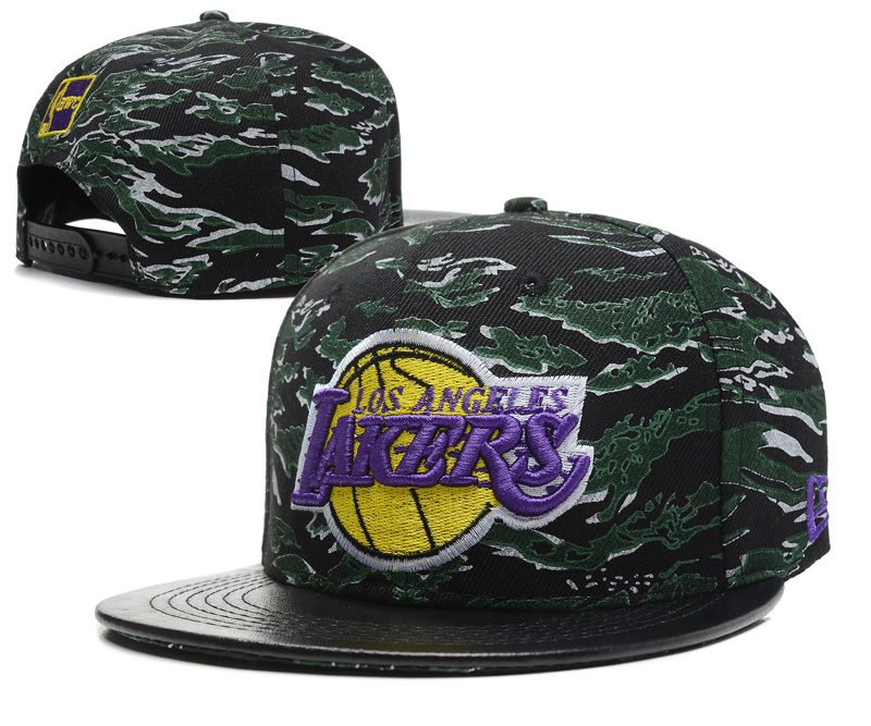 Lakers Camo Caps
