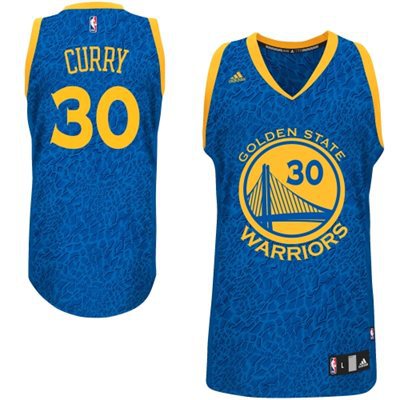 Warriors 30 Curry Blue Crazy Light Swingman Jerseys