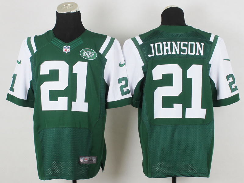 Nike Jets 21 Johnson Green Elite Jersey