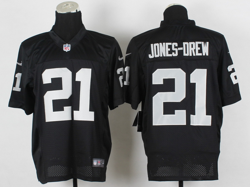 Nike Raiders 21 Jones Drew Black Elite Jersey