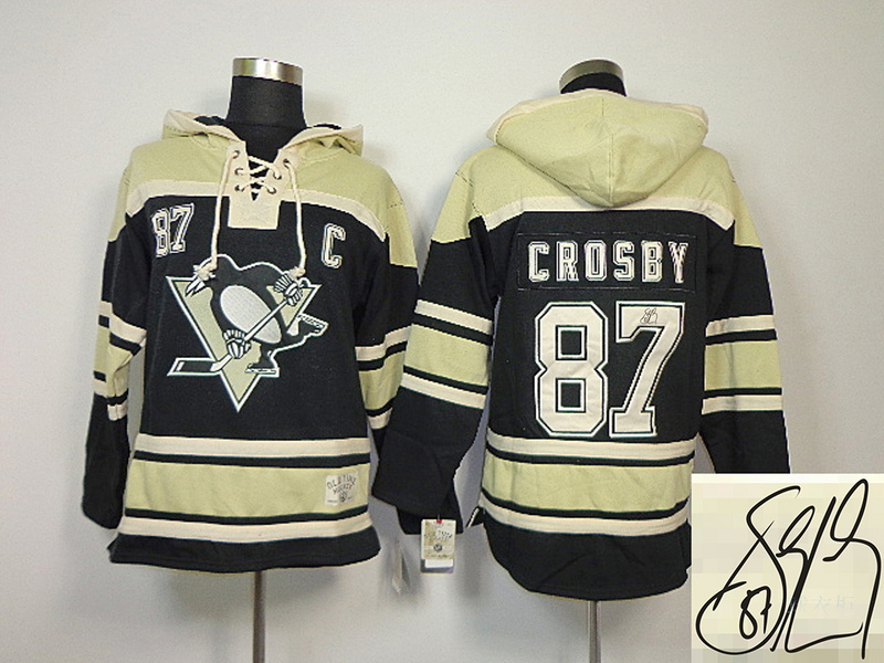 Penguins 87 Crosby Cream Signature Edition Jerseys