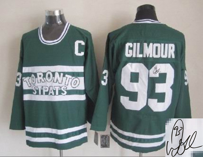 Maple Leafs 93 Gilmoure Green CCM Signature Edition Jerseys