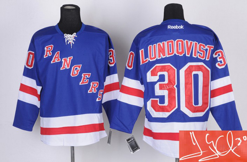 Rangers 30 Lundqvist Blue