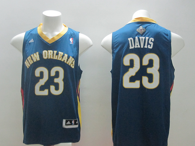 Pelicans 23 Davis Blue New Revolution 30 Jerseys