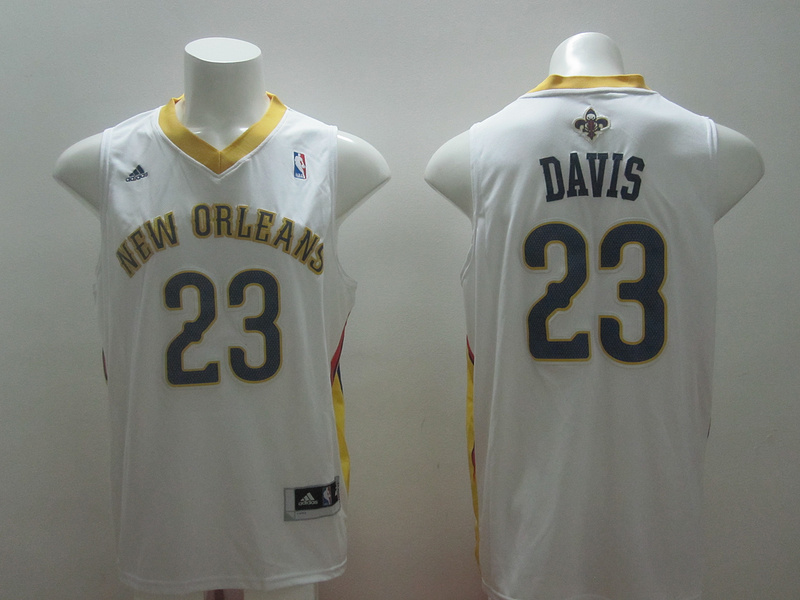 Pelicans 23 Davis White New Revolution 30 Jerseys