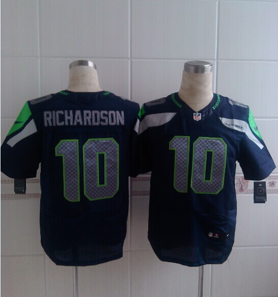 Nike Seahawks 10 Richardson Blue Elite Jerseys