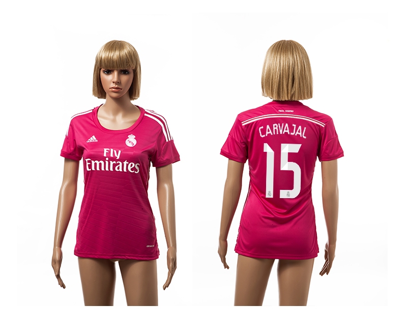 2014-15 Real Madrid 15 Carvajal Away Women Jerseys