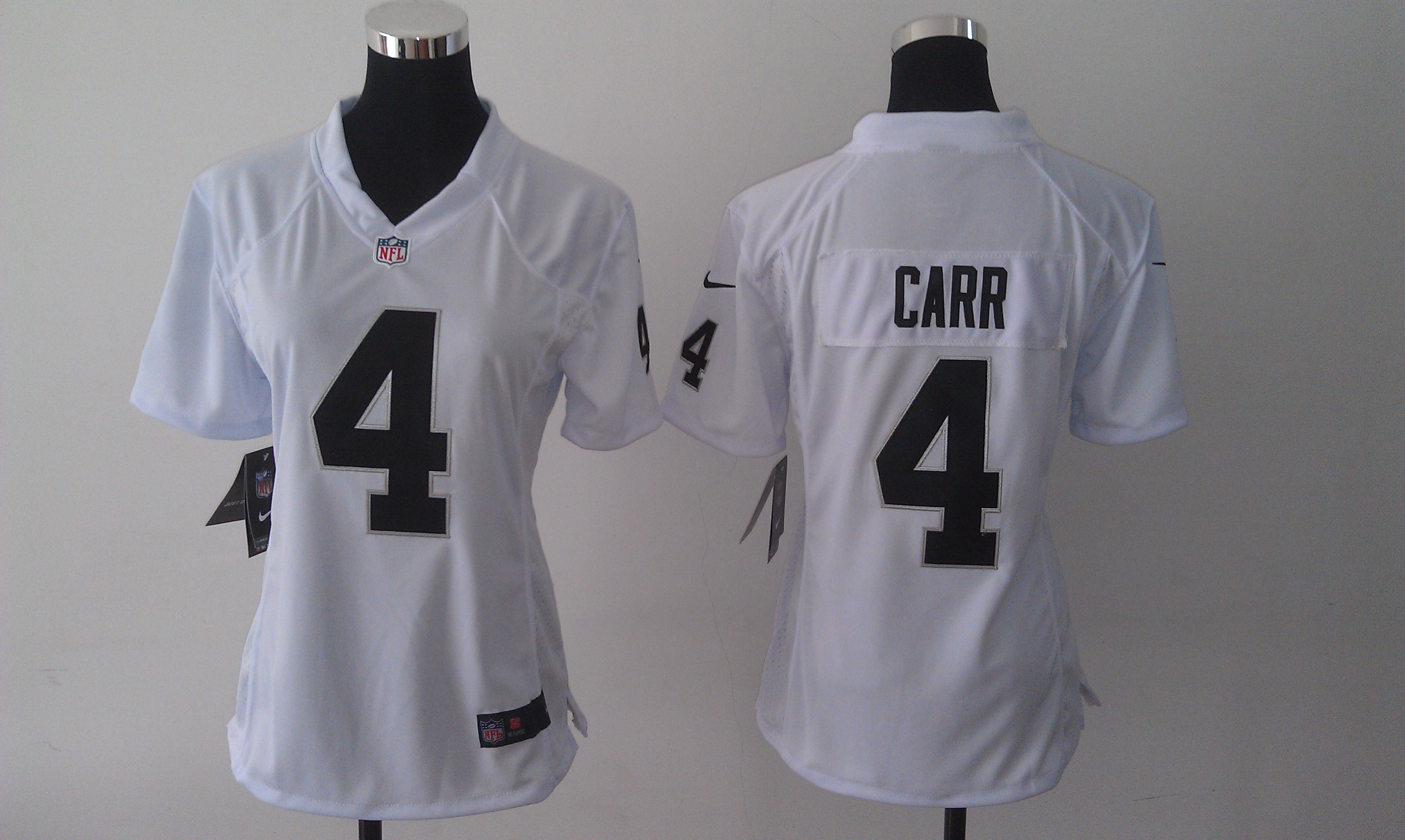 Nike Saints 4 Carr White Women Game Jerseys