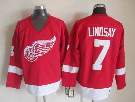 Red Wings 7 Lindsay Red Jerseys