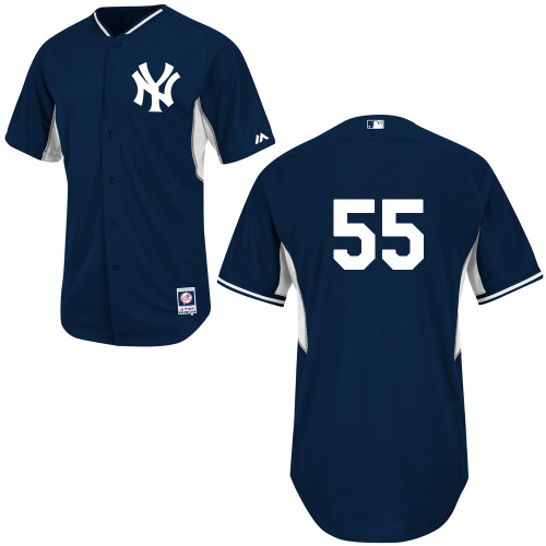 Yankees 55 Matsui Blue New Cool Base Jerseys