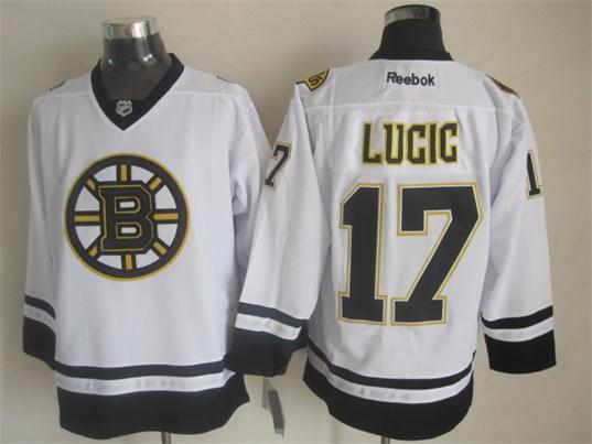 Bruins 17 Lucic White New Reebok Jerseys