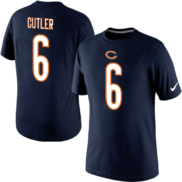 Nike Chicago Bears 6 Culter Name & Number T Shirt Blue02