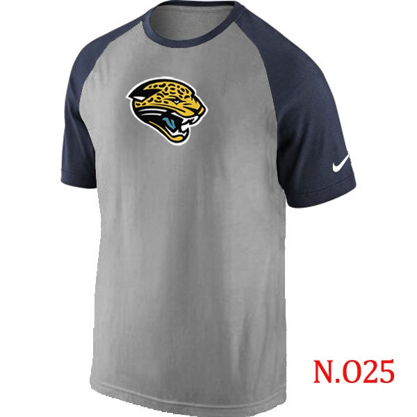 Nike Jacksonville Jaguars Ash Tri Big Play Raglan T Shirt Grey&Navy