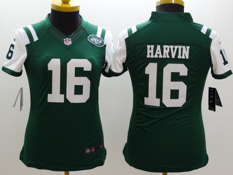 Nike Jets 16 Harvin Green Women Limited Jerseys