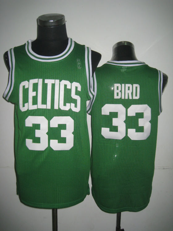 Celtics 33 Larry Bird Green Revolution 30 Jerseys