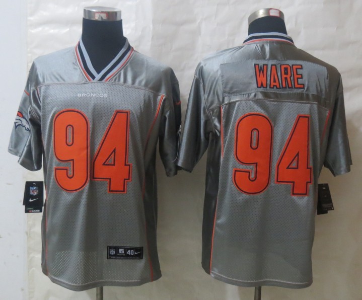 Nike Broncos 94 DeMarcus Ware Grey Vapor Elite Jersey